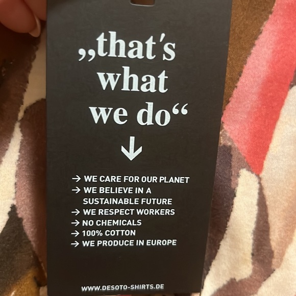 DESOTO PIA BLOUSE, w/ Sheet Long Sleeve, Cotton/chiffon, size 42 - Picture 11 of 15